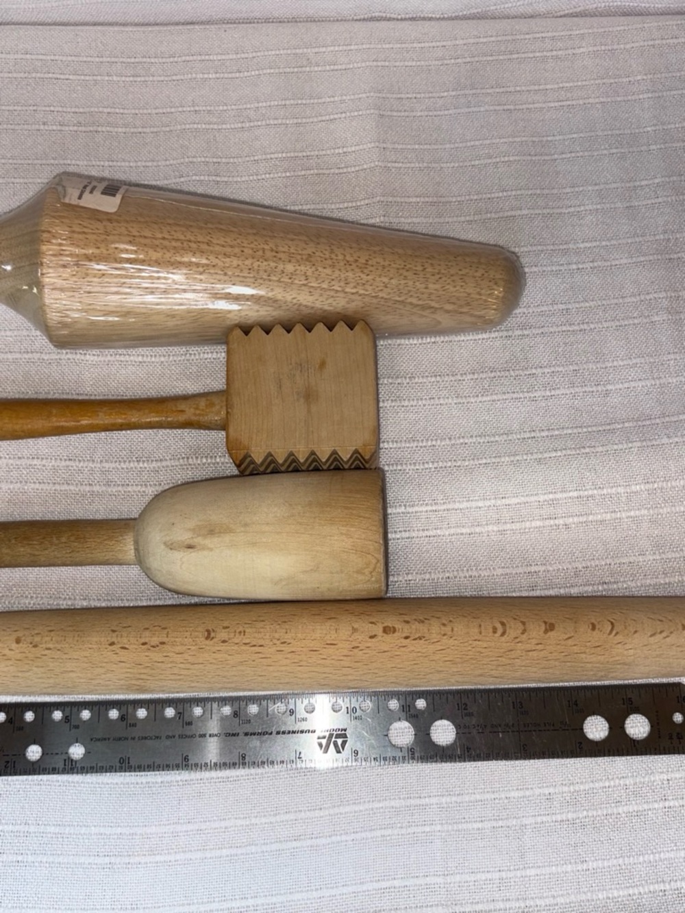 Pestle + Vintage Kitchen Tools Set Rolling Pin Meat Tenderizer